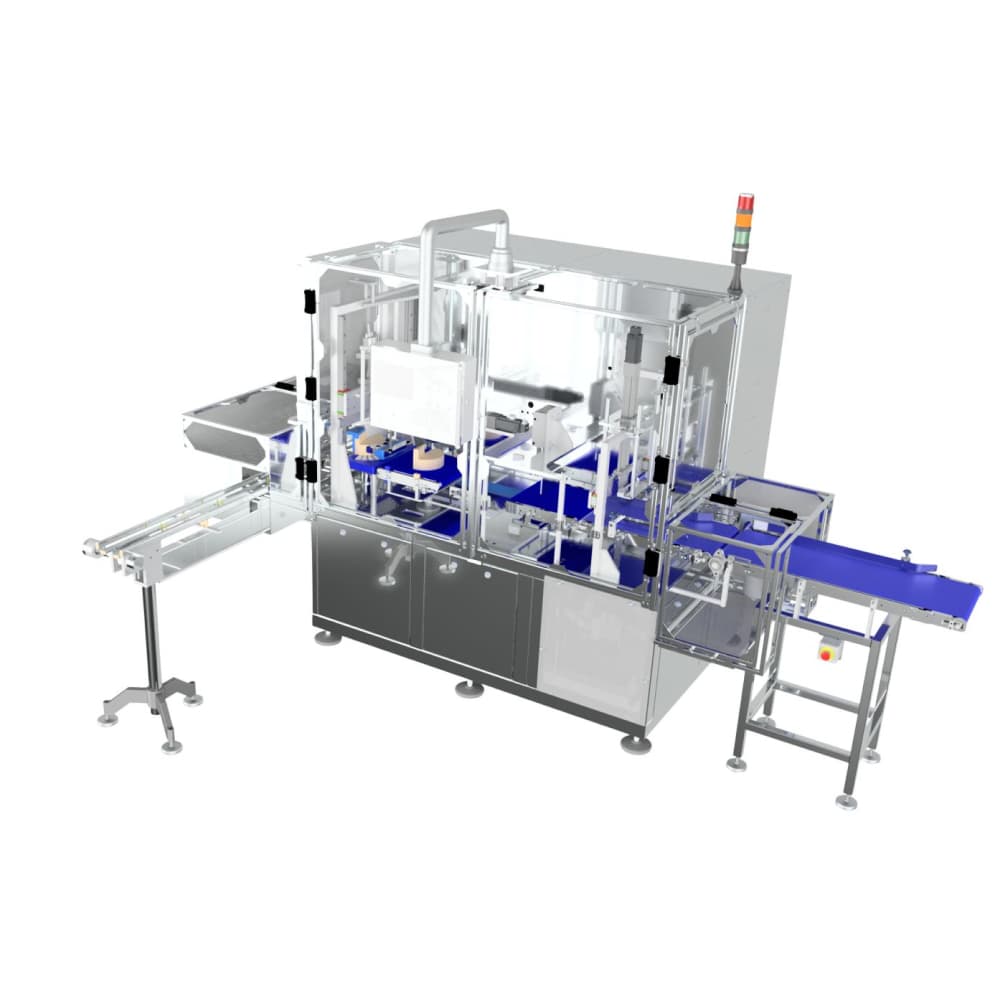 Linea automatica per spicchi con uscita sequenziale e confezionamento in vaschetta